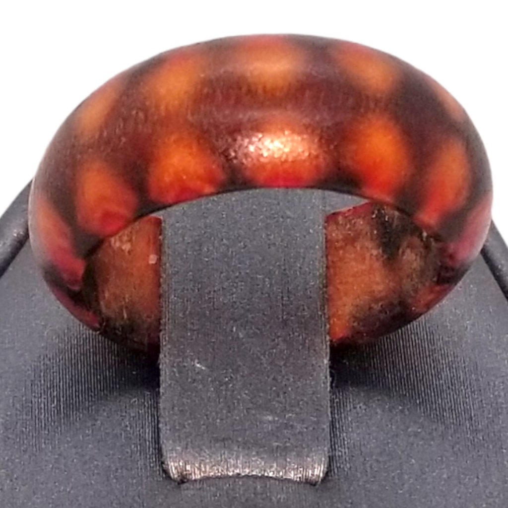 Wood Solid Diamond Design Ring